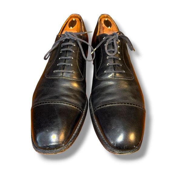 Black Church’s Cap Toe Oxford Dress Shoes Sz 11.5 - Picture 3 of 11